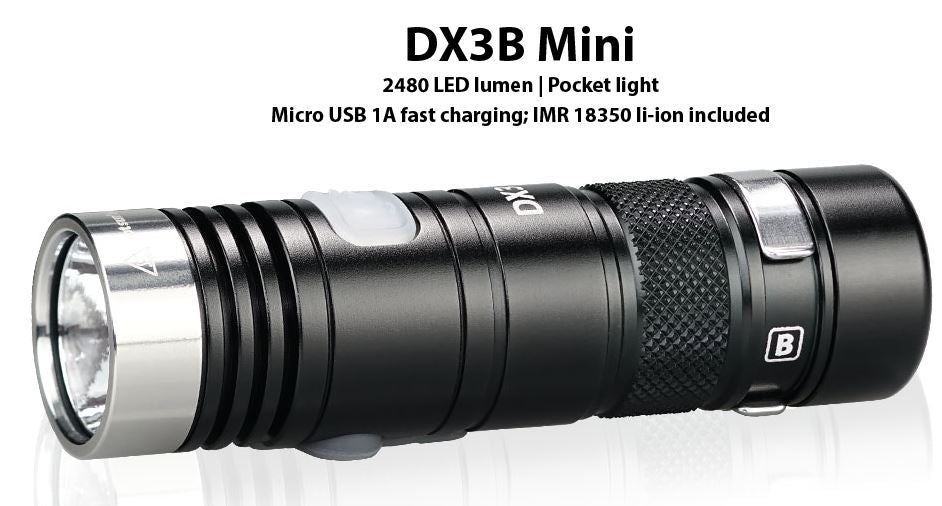 EagleTac DX3B Mini XHP 50.2 J4 LEDs 2310 Lumen Micro-USB Rechargeable - NW