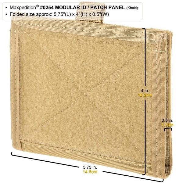 Maxpedition Modular ID / Patch Panel 0254-Khaki