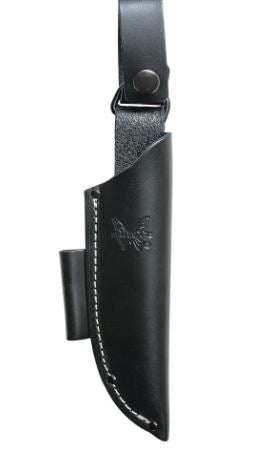Benchmade 200 Puukko spine and 0.140 inch blade stock detail