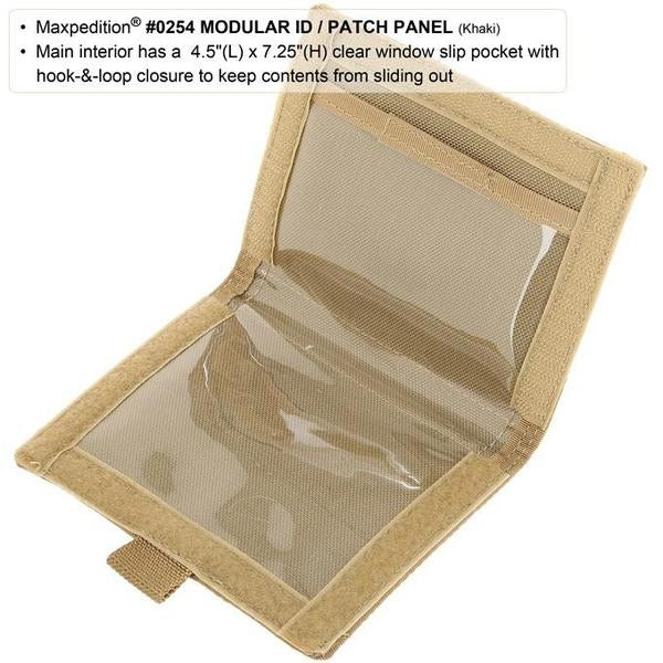 Maxpedition Modular ID / Patch Panel 0254-Khaki