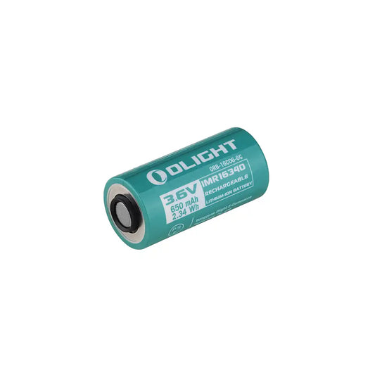 Olight IMR16340 Rechargeable Battery 650mAh - Compatible with Perun 2 Mini, Perun Mini, Baton 3