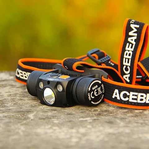 Acebeam H30 6500K 4000 Lumen Red + Green Fast Charging Headlamp 1 x 21700 Battery