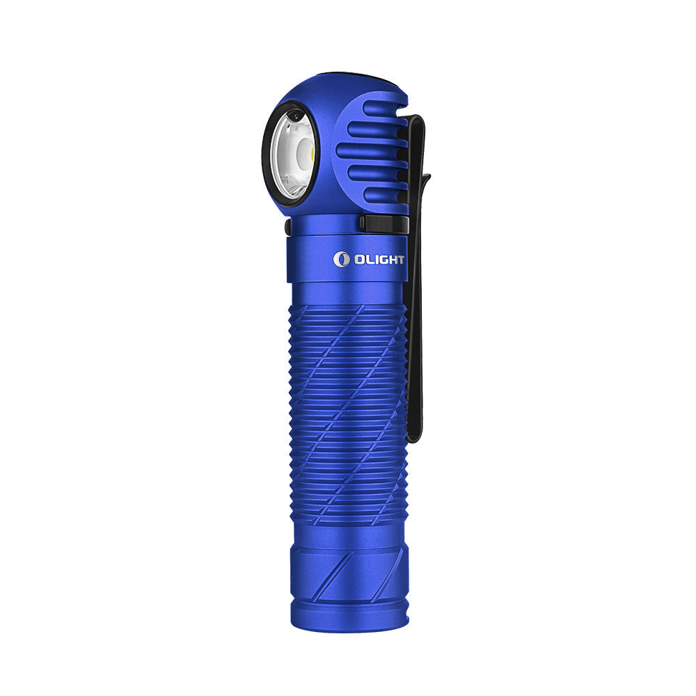 Olight Perun 2 Blue 2500 Lumen Rechargeable Headlamp / Right Angle Flashlight