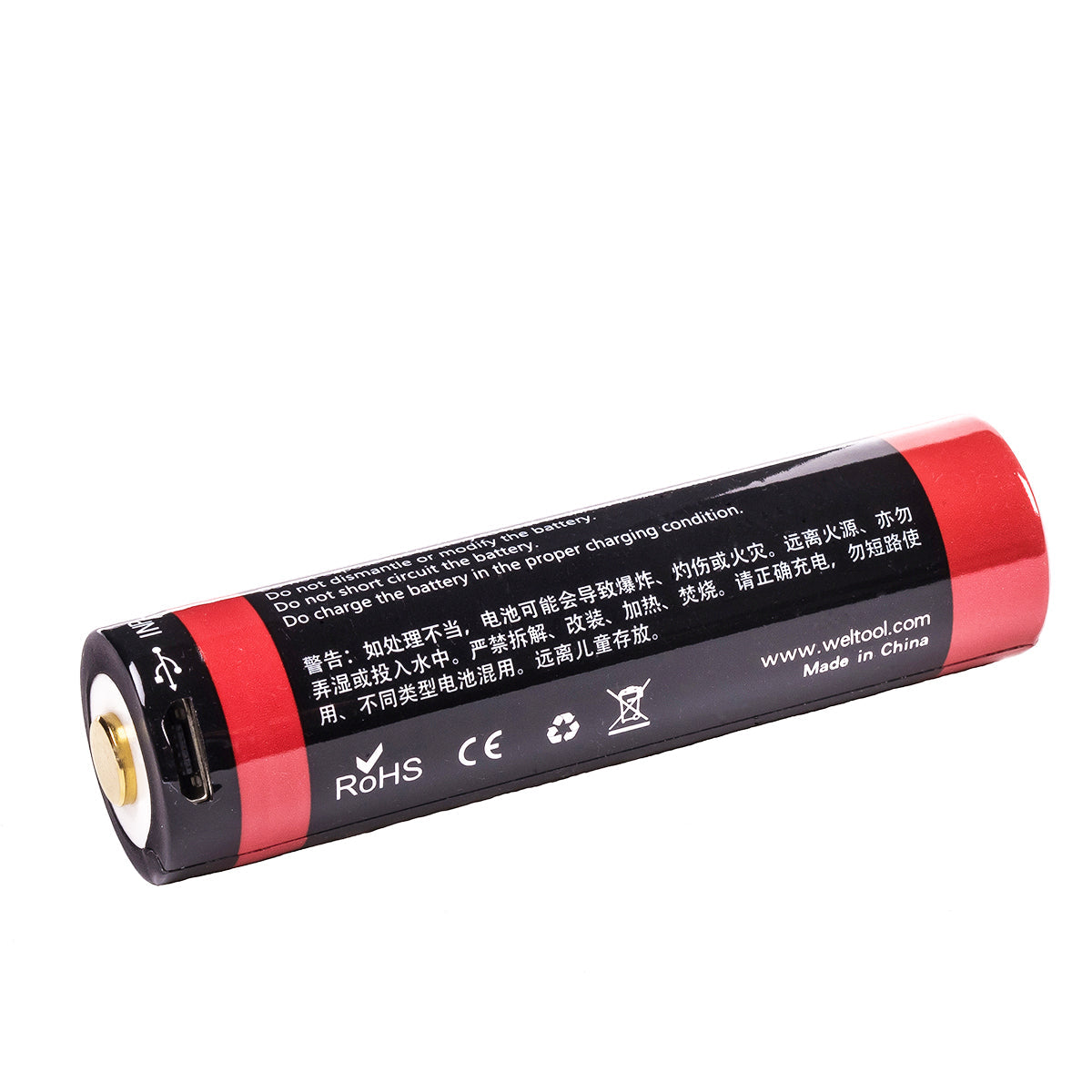 Weltool 18650 3500mAh USB Rechargeable Li-ion Battery UB18-35