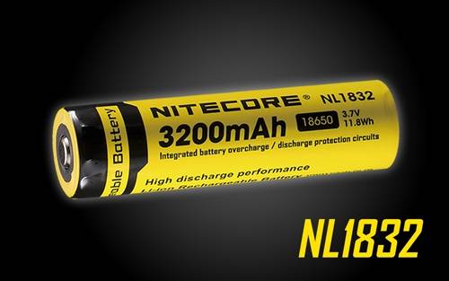 NItecore NL1832 (NL188) 3200MAH 18650 Rechargeable Battery