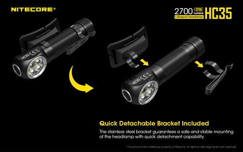 Nitecore HC35 1x 21700 2700 Lumen Rechargeable Headlamp CREE XP-G3 S3 LED