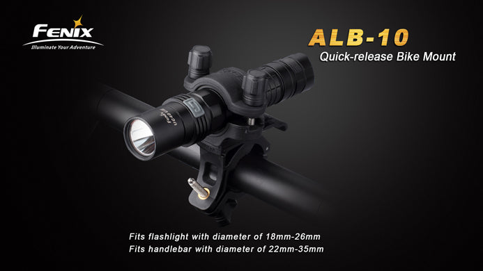 Fenix ALB-10 Quick Release Bike Mount FOR PD12, LD22, LD12, E35, E25, UC40, TK22, TK15