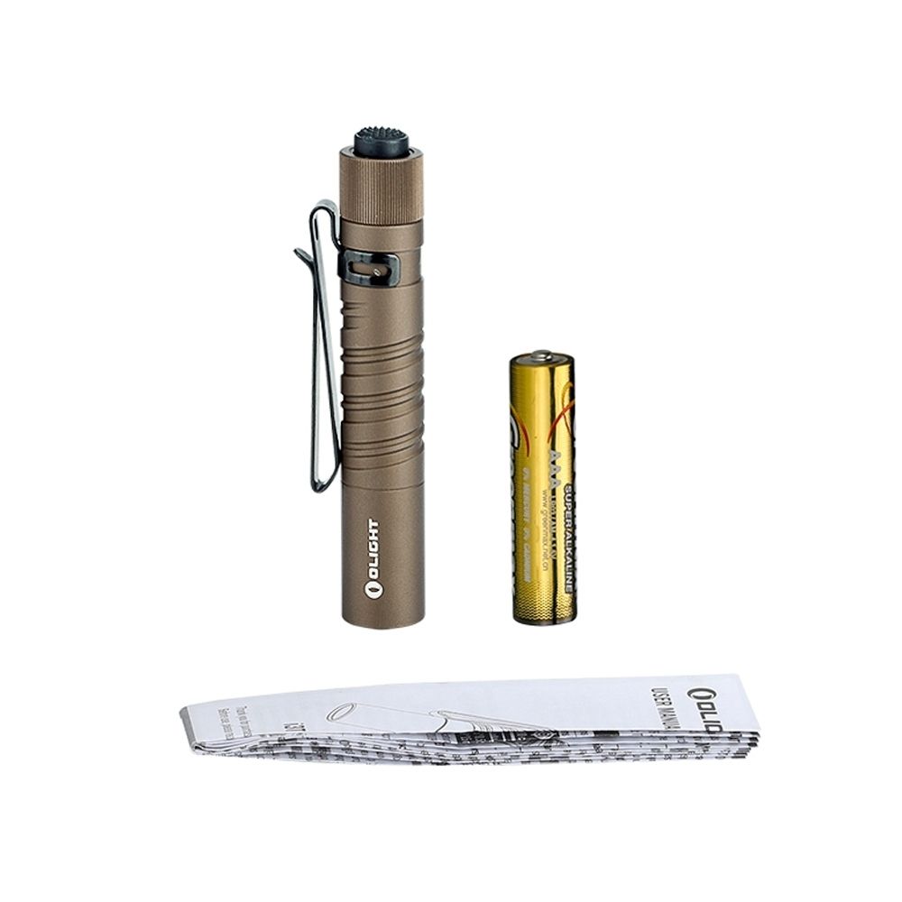 Olight i3t EOS Desert Tan 180 Lumen AAA Battery Flashlight