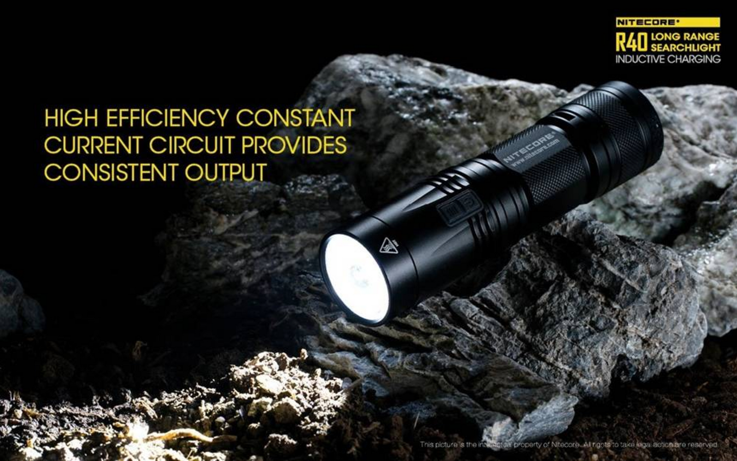 Nitecore R40 1000 Lumen 1 x 26650 CREE XP-L HI V3 LED Flashlight